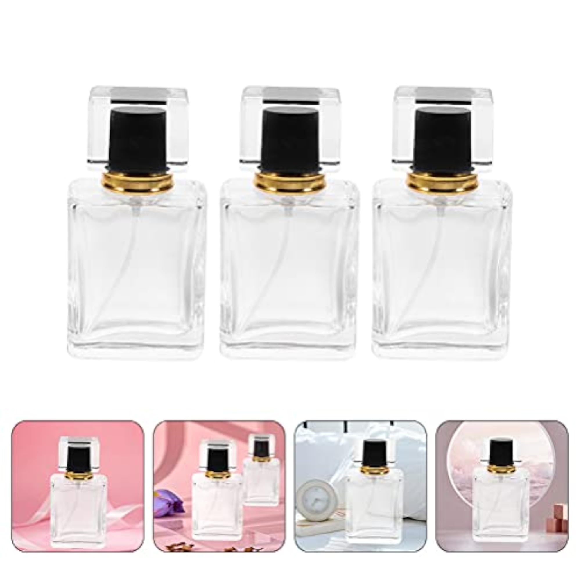 3pcs 30ml Fine Mist Refillable Spray Perfume Bottles