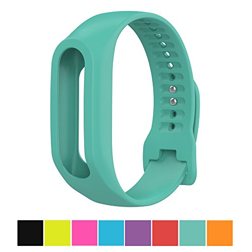 Correa de repuesto para TomTom Touch, de silicona, de Cyeeson (no incluye dispositivo), Azul verdoso