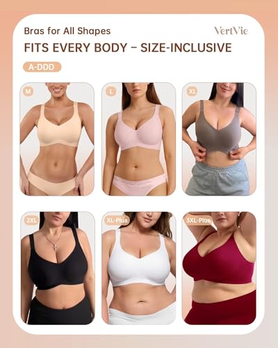 Image of Vertvie Wireless Seamless Jelly Bra Supportive Smoothing