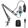 Neewer USB-microfoon set 192 kHz/24 bits, plug & play, cardioïde computer, microfoon, condensatorchip, professioneel…