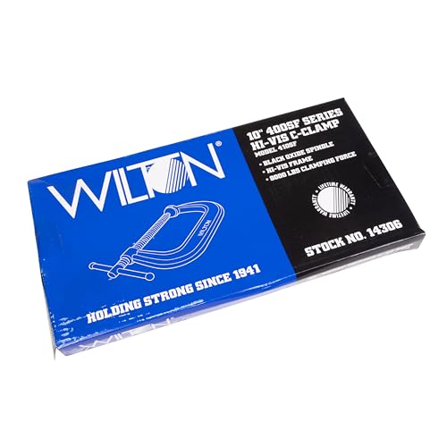 Wilton Hi-Vis C-Clamp, 10-1/8" Opening, 6" Throat, 8000 Lbs. Clamping Force (Model 410-SF) by Wilton - Used condition - Image 4
