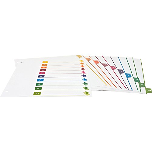 Business Source Color-Coded Table Of Contents/Tabs Index Dividers #TOP1