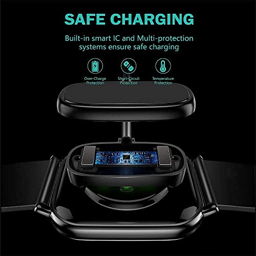 Image of Original Charger Compatible with Amazfit GTS 2,GTS 2 Mini,GTS 2e,GTR 2,GTR 2e,GTS 4 Mini,T-Rex Pro,Bip 3,Bip U,Zepp E /Z Watch Charger USB Charging Cable 3 feet (Black)
