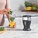 Ninja 700W Slim Blender & Smoothie Maker, 2x 470ml Cups with Spout Lids, Personal Blender, Crush Ice & Frozen Fruit, Silver/Black QB3001UKS