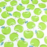 moonfarm 選べる11種 北欧 風 柄 生地 綿 ポリ 手芸 用 約1m×幅1.6m裁断済み (青リンゴ)