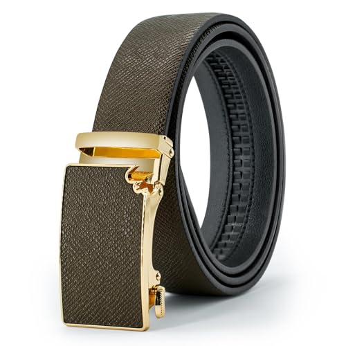 Men's Belts Leather Ratchet Dress Belts for Men Adjustable Belt for Casual Jeans