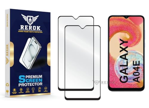 Image of Gorilla Tempered Glass Screen Protector Compatible with Samsung Galaxy A04E [Pack of 2] | Edge-to-Edge, Bubble-Free, Case Friendly, Easy Installation Kit
