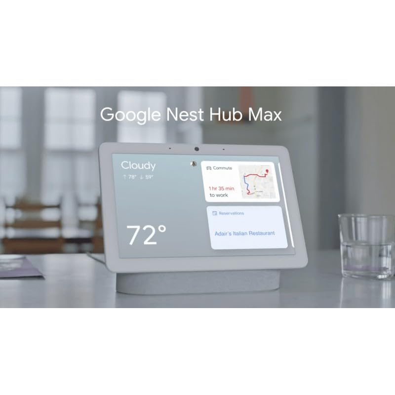 Google Nest Hub Max 10-Inch Smart Display, Chalk : Amazon.co.za