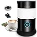 Montalatte Elettrico 650W Cappuccinatore Elettrico 5 in 1 Macchina per Cappuccino Montalatte Automatico Schiuma Latte Calda/Fredda Montalatte per Cappuccino Macchiato Caffè Latte (Bianco)