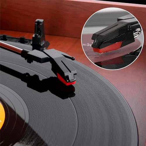 4 Stück Nadel für Plattenspieler Plattenspieler Nadel Plattenspielernadeln Tonabnehmer Plattenspieler Plattenspieler Stift Plattenspieler Nadel Ersatzzubehör für Schallplattenspieler (Rot)