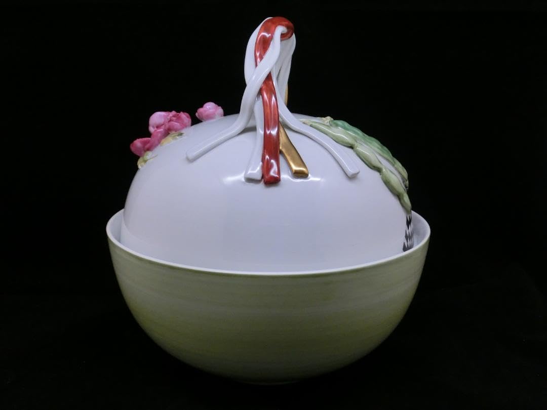 Amazon.co.jp: マイセン 花と豆造形文蓋物 : ホーム＆キッチン