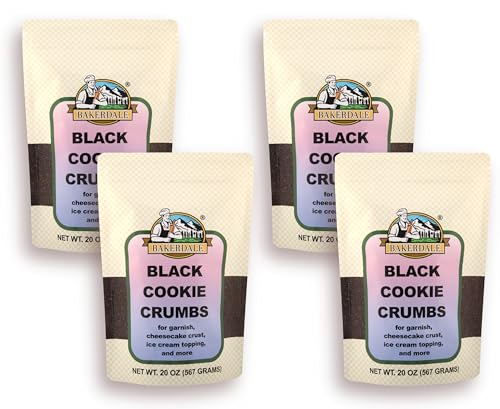 Bakerdale Black Cookie Crumbs Chocolate Dirt for Crust, Garnish, and