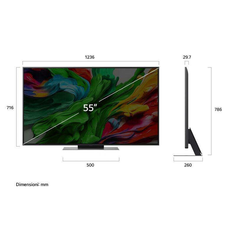 LG Smart TV 55" QNED EVO AI MINILED UHD 4K 55QNED86A6A, Dolby Digital, DVB-T2, Hevc Main 10