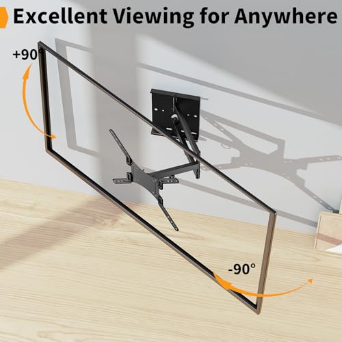 Support mural TV orientable pour éviter les reflets écran 23 à 55 pouces - 3