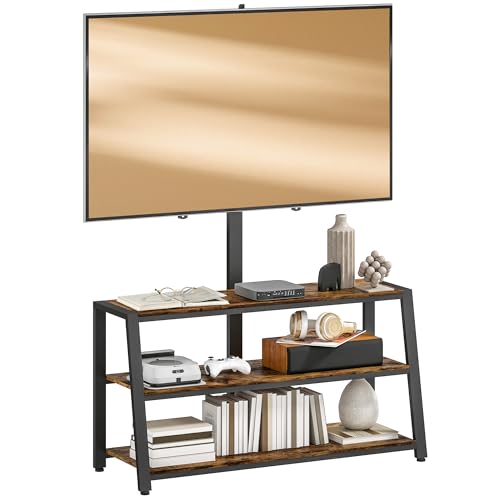 HOMCOM Meuble TV avec Support orientable 35°, Meuble télé pour téléviseurs de 32-70 Pouces,...