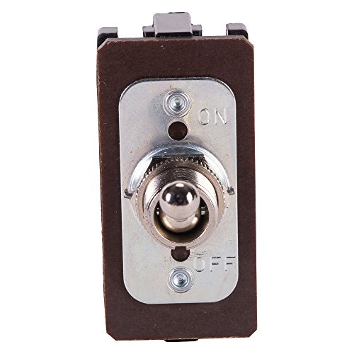Toggle Switch, Maintained Contact And Multiple Pole, On Off Circut Function, Dpst, Brass/Nickel Actuator, 20/10 Amps At 125/250 Vac/Dc, Screws Connection #TOP7