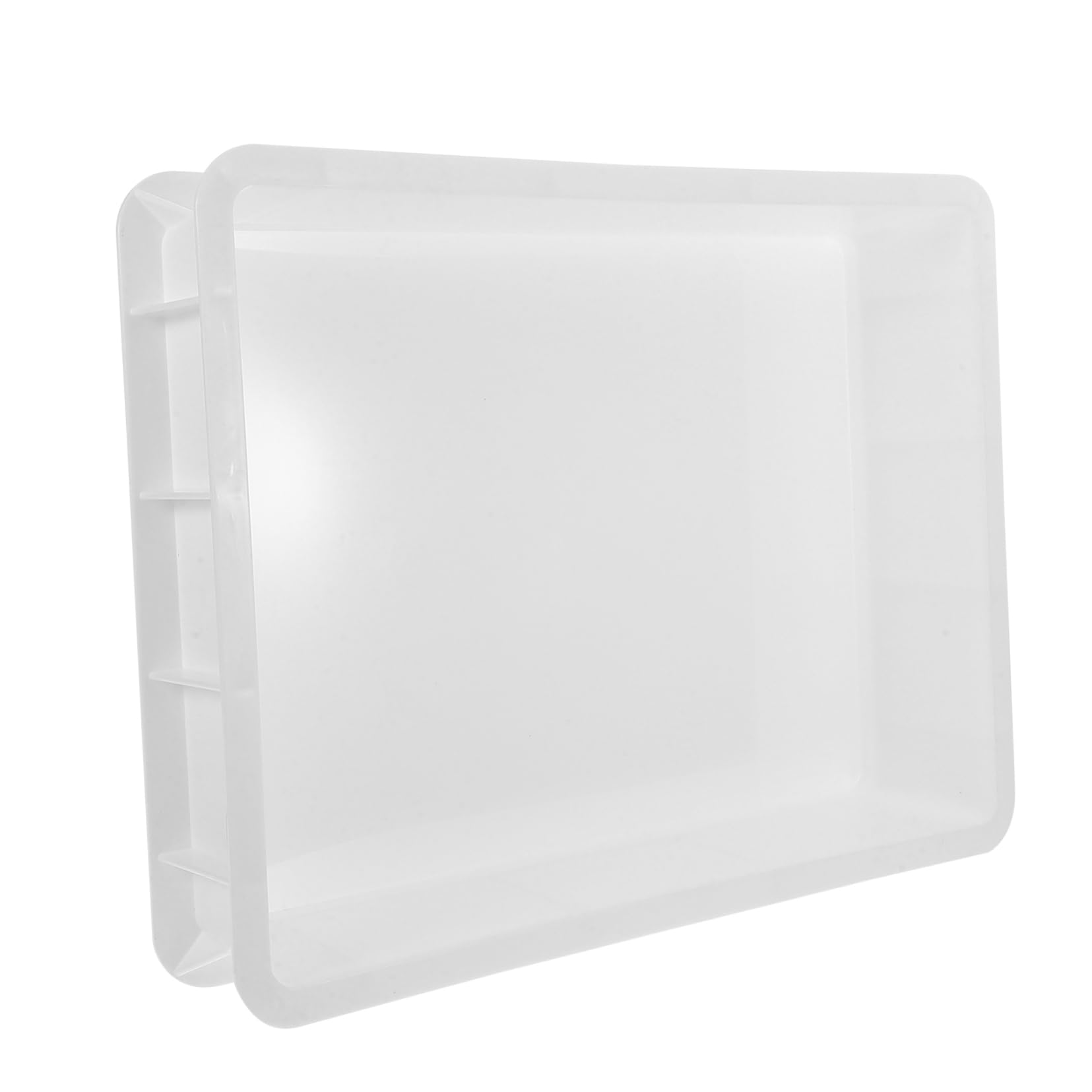Garneck Contenitore di Plastico Bianco per e Lievitazione in Pizza senza Coperchio Design Impilabile Salvaspazio Ottimizza Flusso Lavoro Uso Commerciale e Domestico
