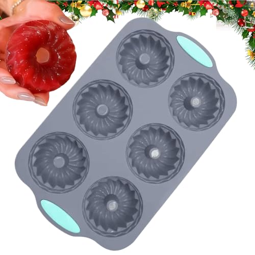 Moldes De Hielo De Navidad,Silicona Antiadherente Vacaciones 6 Alvéolos | Moldes De Hielo En Forma De Corona | Para Pasteles Dulces Bebidas Fiestas Familiares Reuniones