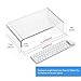 Beimu Acrylic Monitor Stand Riser Acrylic Laptop Stand Riser PC Holder Clear Computer Monitor Stand for Desk White Laptop Stand for Desk Compatible with iMac MacBook All Notebooks