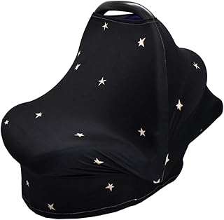 GLEAVI Capa de assento de carro para dossel de carro capa de assento de carro capas de assento de carro toalha de enfermagem cachecol carrinho de compras dossel de assento de carro capa de carrinho infantil lenço de amamentação preto cuidados com o bebê