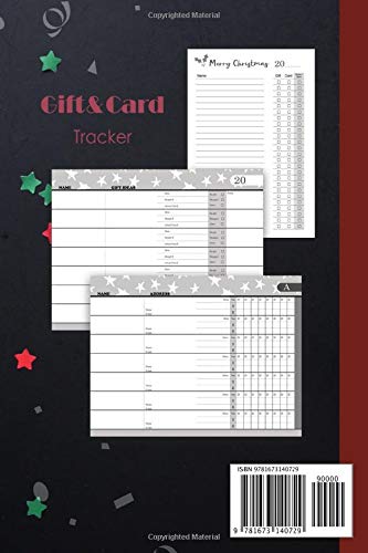 Christmas Gift & Card Tracker: A Notebook / Journal for to Record Send and Receive Gift List Ideas & Card Address ( for 8 years ) image 2