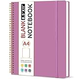 Taja Spiral Blank Notebook, 8.5