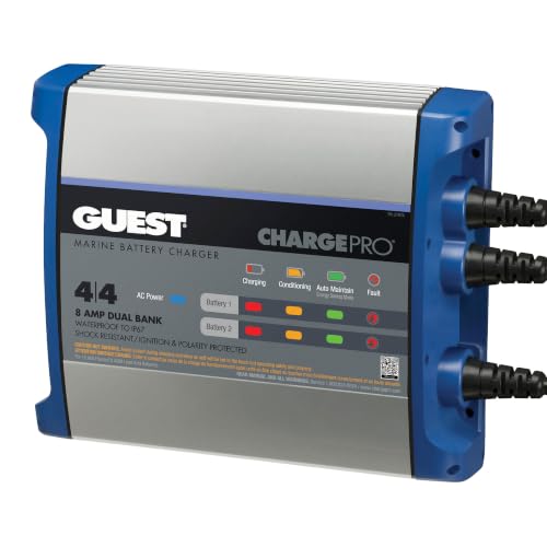Image of Guest 2707A Guest On-Board Battery Charger 8A / 12V, 2 Bank, 120V Input