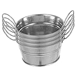 Design rustique : avec un design simple, ces mini seaux s'intègrent parfaitement dans n'importe quel style, du contemporain au rustique, pot de fleurs en seau, petits seaux galvanisés