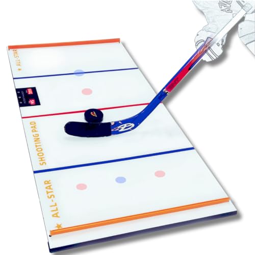 Potent Mini Dangler Smart Hockey Trainer Interactive Stickhandling Training Aid for Beginners - Sensor Puck Technology Dynamic Drill Modes Wireless Setup & Upgraded Synthetic Ice Pads