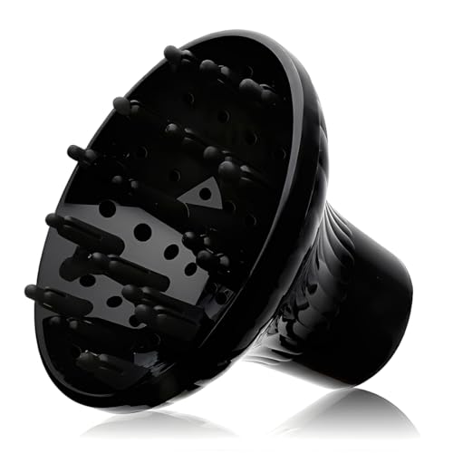 PHYNDR universal de los cabellos difusor fuerte de sujeción secador de pelo con de 4,0 cm a 4,8 cm para el cabello rizado o moscado, difusor para el cabello rizado Ideal para todos los cabellos