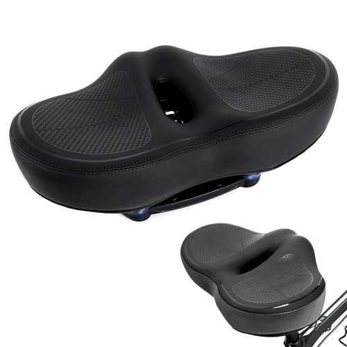 Selle vélo en cuir PU haut de gamme absorbant les chocs avec clip