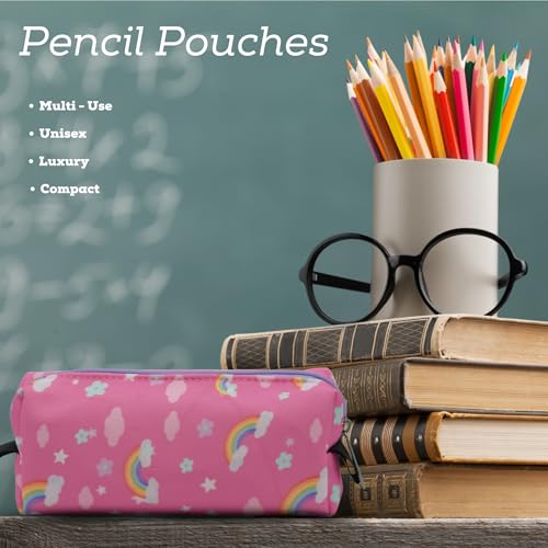 Image of VISMIINTREND Unicorn Pre Printed Stylish High-Capacity Stationery Bag - Perfect for School, College, Travel, Cosmetics and Office Supplies
