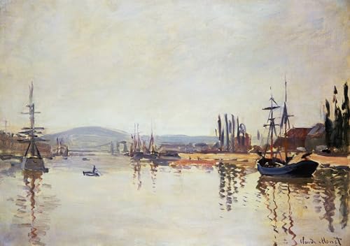 Tableau toile Claude Monet La Seine sous Rouen affiches art