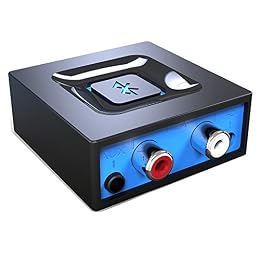 Bluetooth Audio Adapter for Music Streaming Sound System, Esinkin Wireless Audio Adapter Works with Smartphones and Tablets, Bluetooth Receiver for Home Stereo