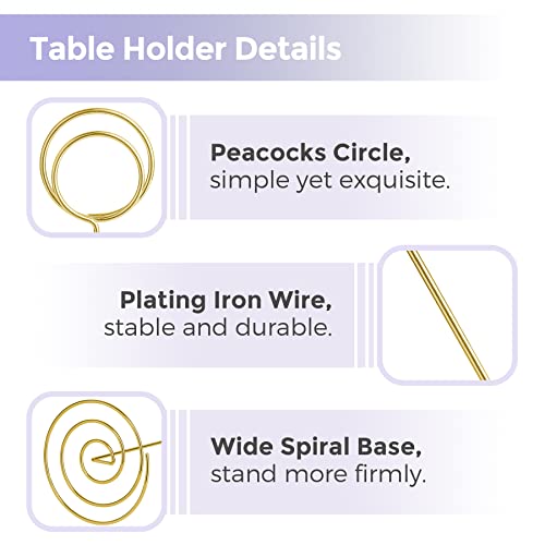 HomWanna Table Number Holders with Place Cards 10Pcs - Image 3