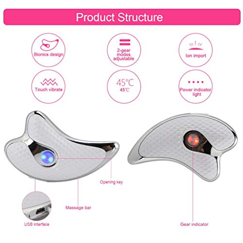 Electric Gua Sha Plate, Gua Sha Tools Face Scraping Massager, Facial Scraping Plate Lifting Device Scraping Board For Anti Aging Anti Wrinkles Lifting Face Skin #TOP1