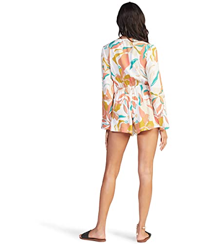 Roxy Here We Are Dress Archive Bright White Paradiso Md (Us 7-9) #TOP4