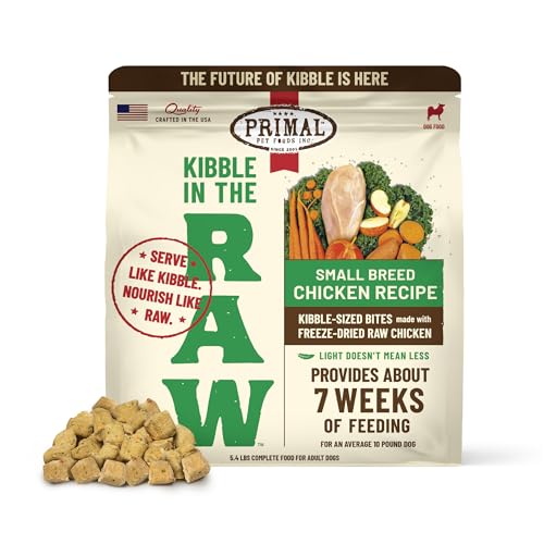 Primal Kibble in The Raw, Freeze Dried Dog Food, Small