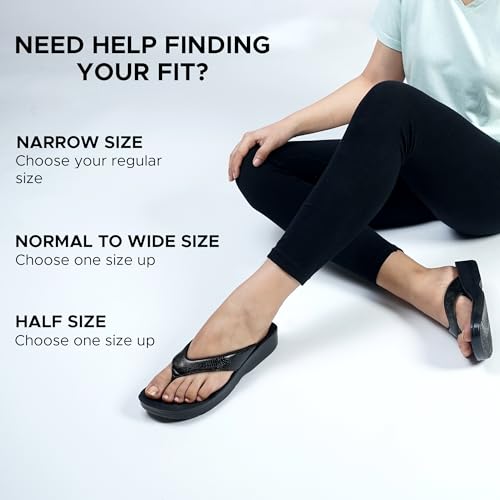 Image of AEROTHOTIC Comfortable Arch Support Flip Flops for Women Orthotic Sandals
