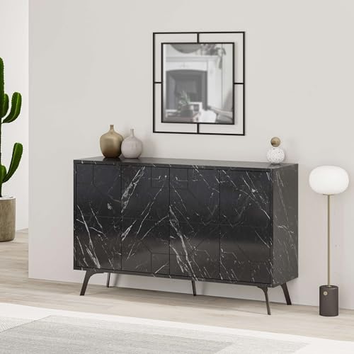 Dimensioni: 123 cm di larghezza x 35 cm di profondità x 77,4 cm di altezza permettono di sfruttare al meglio lo spazio.