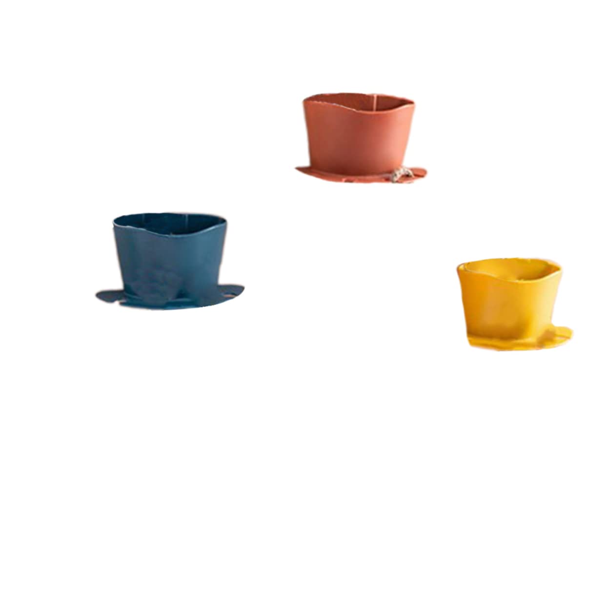 Cabilock 9piezas Soporte De Cepillos De Dientes y Afeitadoras Sin Perforaciones Organizador De Baño Multifuncional Estante De Pared De Naranja Azul Oscuro