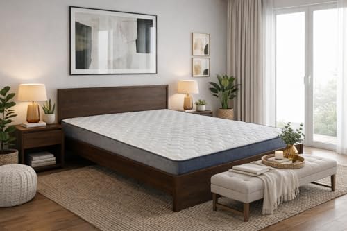 DAGOSTINO HOME BOUTIQUE COLLECTION Matelas Mousse 90x200 New York - Ferme - Réversible - Côté Été/Hiver - H15 Cm