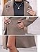 Hooever Women's Winter Wool Coat Casual Notch Lapel Single-Breasted Peacoat(2Camel-S)