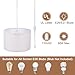 Bearings, Sensors, Tools and More - Pendant Light 15ft Rope for Cord Hanging Lamp Linen Fabric Shade E26 Bulb Beige - Tools, Bearings, Sensors and More