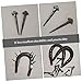 Abaodam 50Pcs Iron Hoof Nails Durable Replaceable Horseshoe Equipment Precision Horseshoe Repair Tools for Equestrian Use Strong and Reliable Horse Accessories