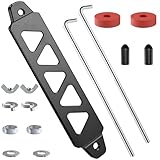 BFXM Battery Hold Down Kit, Aluminum Alloy Battery Tie Down Mount Bracket, Battery Hold Down Bracket with J Bolts, Universal 8.5