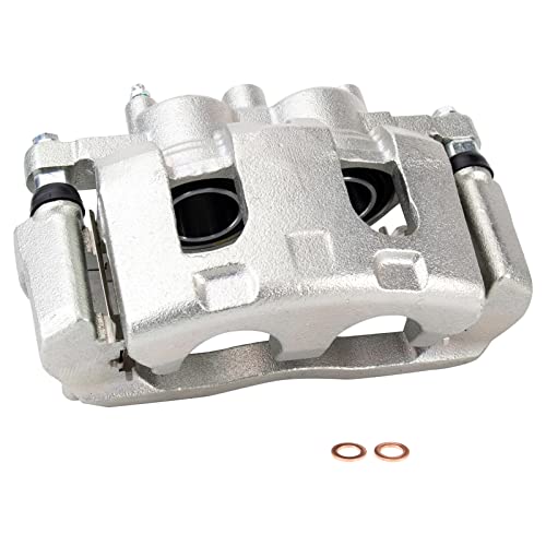 Image of TRQ Front Right Brake Caliper w /Bracket Passenger Side