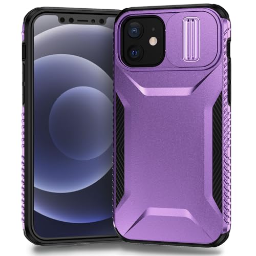 Étui iPhone 12 antichoc de qualité militaire violet protecteur
