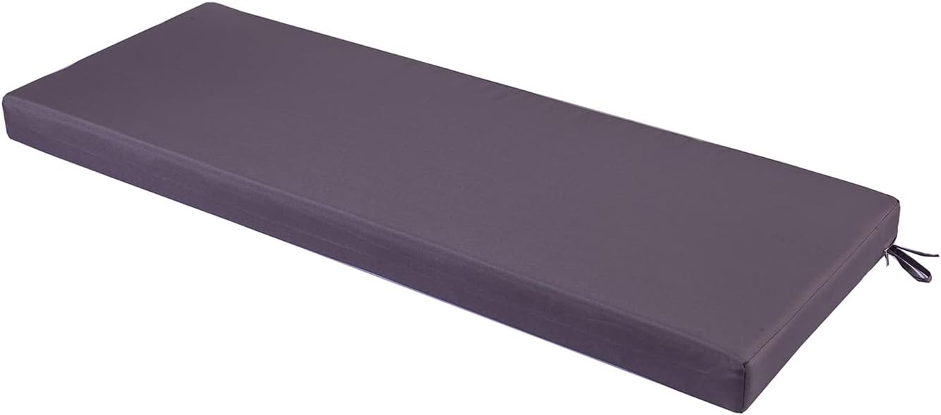 SAMTY Waterproof Outdoor Bench Cushion for Patio Furniture Porch Swing Cushions for Garden Seat Settee Pad 54x18 Inch