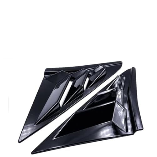 Persiennes de fenêtre latérale Civic Type R Hatchback 2020-2021, ventilation noir brillant